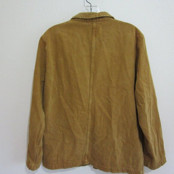 ALEX MILL Dijon Mustard Yellow Cotton Pockets M Work Utility Women's Jacket - Picture 3 of 4